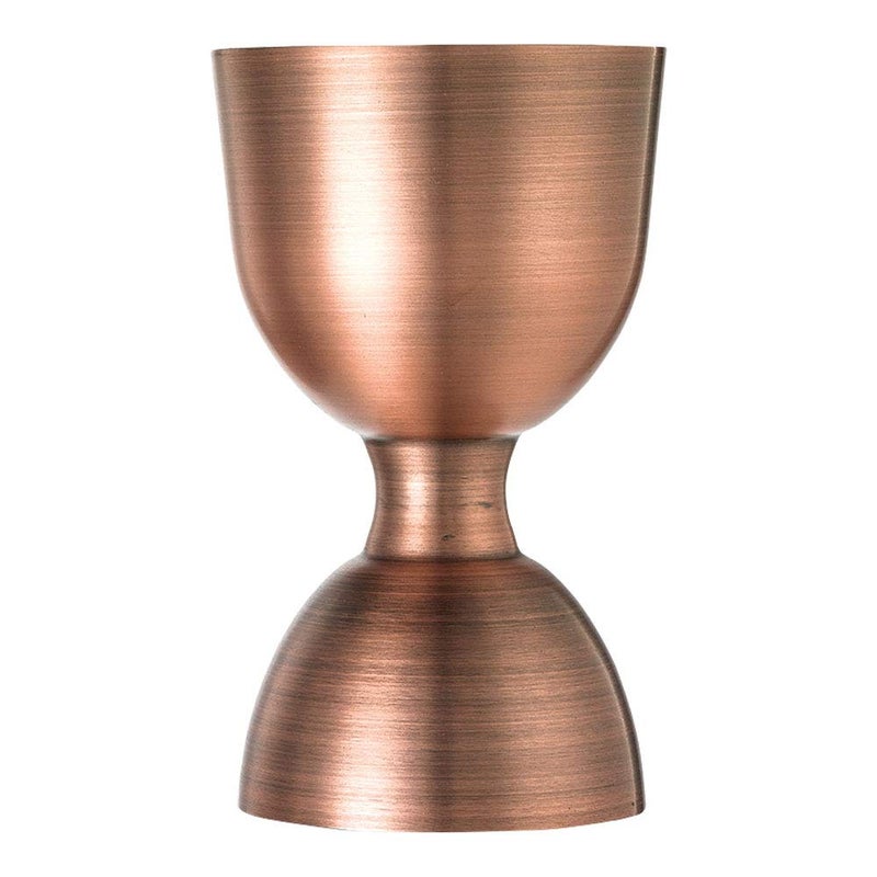 Barfly M37006ACP Heavy-Duty Straight Rim Bell Jigger, 1 oz x 2 oz, Antique Copper - Image 1